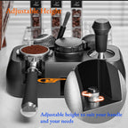Multifunctional Tamper Station,Espresso Tamping Station,Non-slip Espresso Tamper Station Fit 51-58mm Tamper Distributor Portafilter,Tamper Holder,Fit Both Bottom & Bottomless Coffee Portafilter Holder