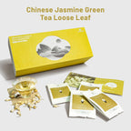 iTeaworld Jasmine Green Tea Loose Leaf Samplers Set, With Different Flowery Aromas, No Sweetener, Sweet After Taste, 4 Different Grades of Jasmine Tea Loose Leaf, 16 Pack/56g