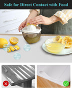 Pure White Plastic Table Cover Protector, 42" x 60" Waterproof Easy Flat PVC Desk Pad Mat, 1.5mm Thick Rectangle Vinyl Table Top Protector for Dining Room Table, Office, Dresser