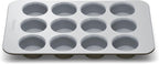 Caraway Non-Stick Ceramic 12-Cup Muffin Pan - Naturally Slick Ceramic Coating - Non-Toxic, PTFE & PFOA Free - Perfect for Cupcakes, Muffins, and More - Black