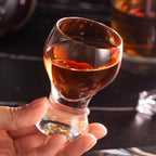 KAMMAK Shot Glasses Set of 2, 60ml/2oz Clear Espresso Shot Glass with Heavy Base for Bar Restaurants Home, Small Whiskey Shot Glass for Vodka, Whiskey, Tequila