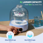 LET’S Resin Upgraded Resin Bubble Remover, Eliminate 99% Bubble in 5-9 Minutes, 99Kpa with Digital Display，Bigger Capacity, Auto Vent, Timer for Epoxy Resin Casting, Resin Art Crafts, Jewelry Making