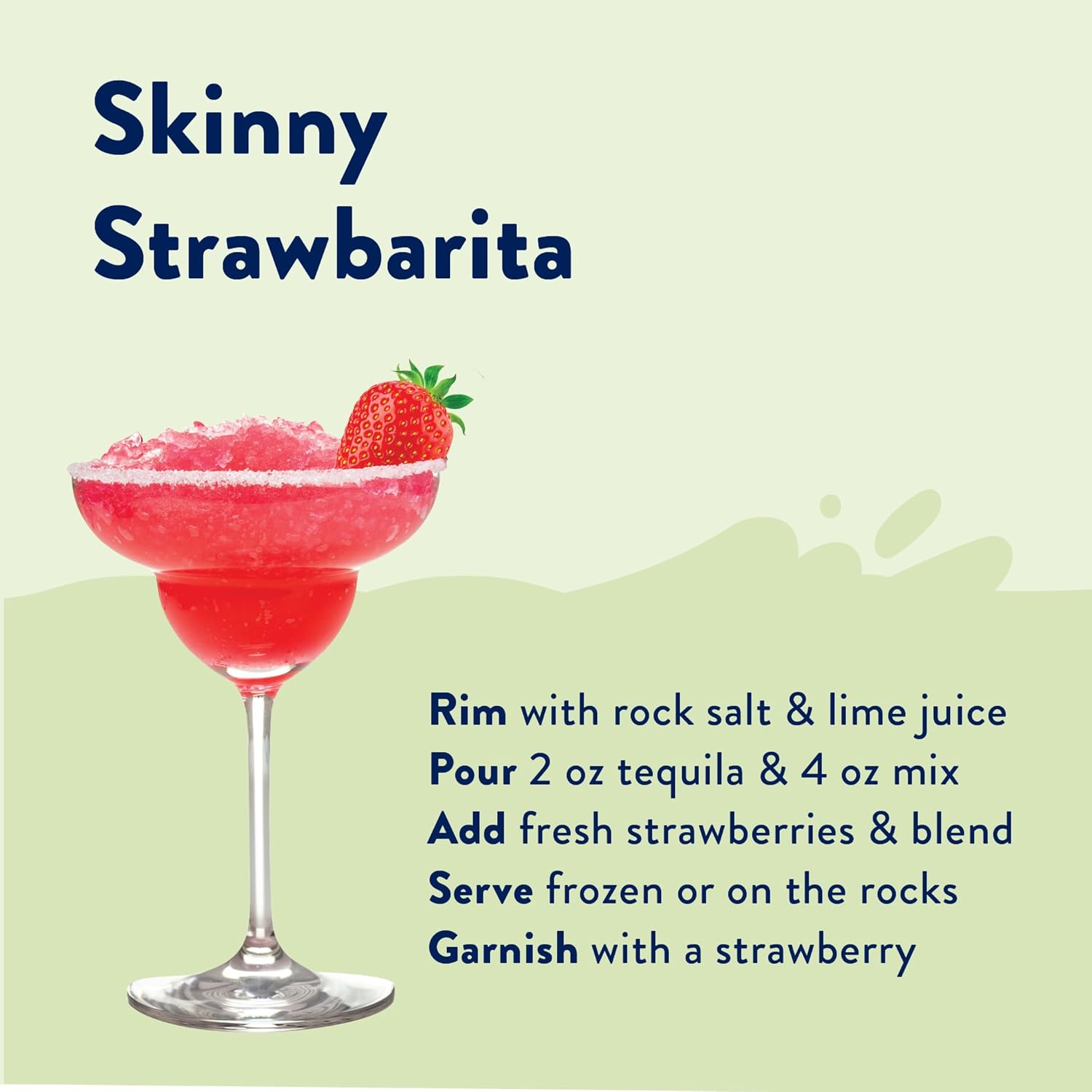 Jordan's Skinny Syrups Sugar Free Syrup, Naturally Sweetened Strawberry Key Lime Margarita Mix, 32 oz, Low Calorie Flavoring, Protein Shake, Cocktail & More, Gluten Free, Keto Friendly