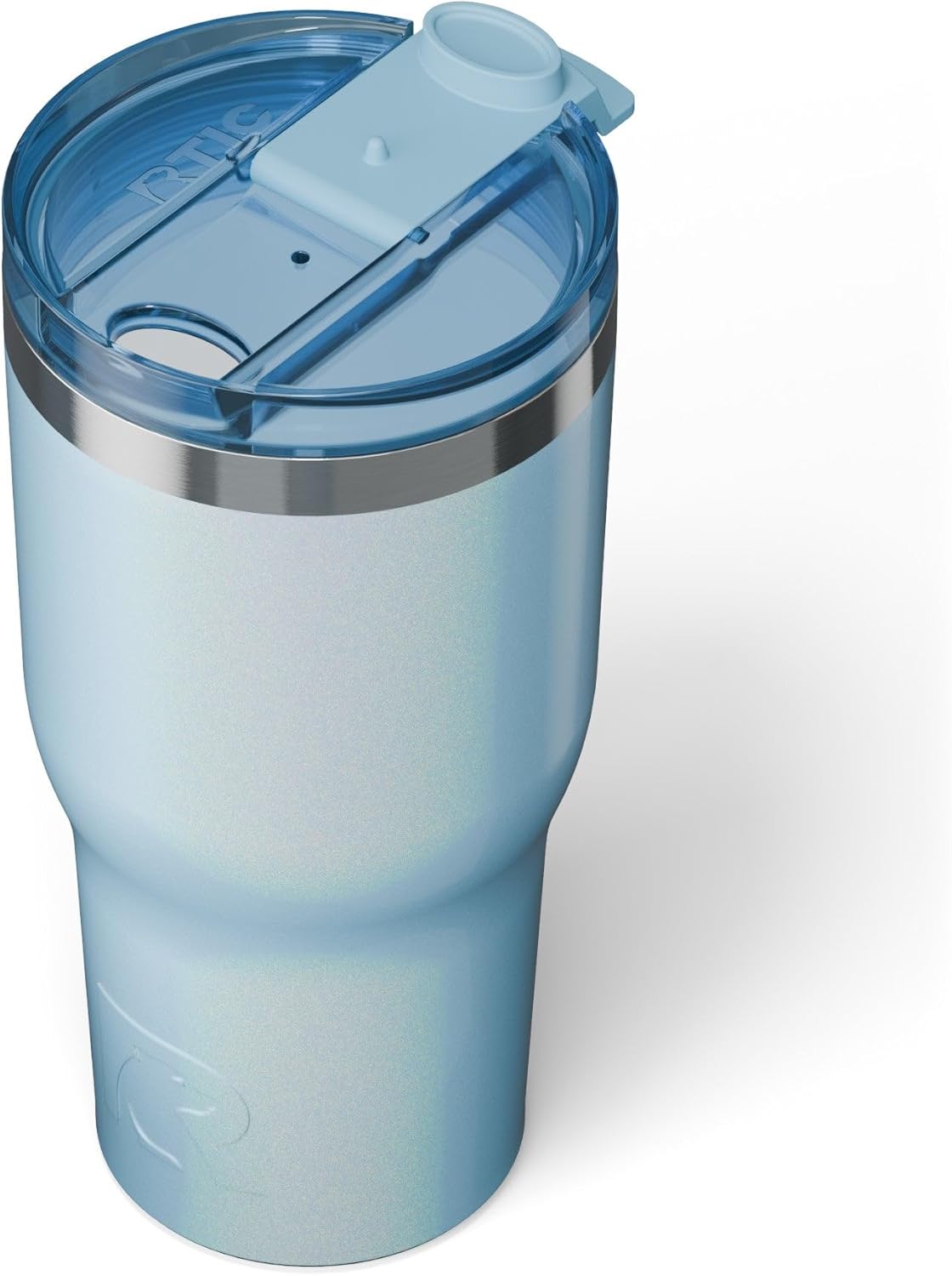 RTIC 30oz Essential Tumbler with Lid, Insulated, Stainless Steel, Metal, Double Wall Vacuum-Insulation, Ceramic Lined, Travel Cup for Iced Coffee, Tea, Hot and Cold Drink, RTIC Ice Glitter