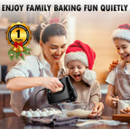 Electric Hand Mixer with Stainless Steel Whisk, Dough Hook Attachment and Storage Bag, Handheld Mixer for Baking Cakes, Eggs, Cream Food Mixers. Turbo Boost /5 Speed Kitchen Blender