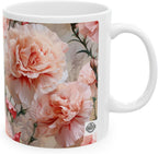 11 OZ Novelty Coffee Mugs - Christmas Gift (Carnation Mug)