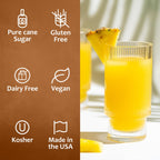 Syruvia Pineapple Syrup for Drinks 25.4 Ounces Pineapple Flavoring Syrup