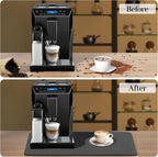 Bloss Coffee Bar Mat for Countertops, Dish Drying Mat for Multiple Usage, Kitchen Counter Mat, Absorbent Hide Stain Rubber Backed Dish Drying Pad(16.1"x24.1", Dark Gray)
