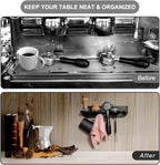 Espresso Tamper Holder Station Laelr Wall Mounted Coffee Station Organizer Coffee Distributor & Tamper 54mm/2.1'' Portafilter Storage Wall Shelf Espresso Accessories Organizer Rack for Bar Home Office