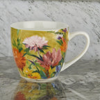 Pimpernel Martha's Choice 16 Oz Coffee Mug - Exotic Floral Tea Cup with Hospitality-Inspired Design - Microwave, Oven, Freezer, Dishwasher Safe - Porcelain Mug for Gift Giving & Daily Use