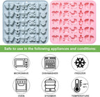 Baby Chocolate Mold Set Silicone Baking Molds with Footprint, Stroller, Reusable for Newborn Cakes, Diaper Party Treats Baby Favors - 2 Pack