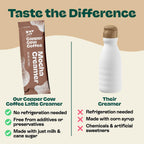 Copper Cow Coffee Sweetened Mocha Milk Creamer Singles (24 pack) | Vietnamese Inspired Coffee Creamer, All Natural Creamer Packets for Pour Overs & Lattes | No Refrigeration Needed