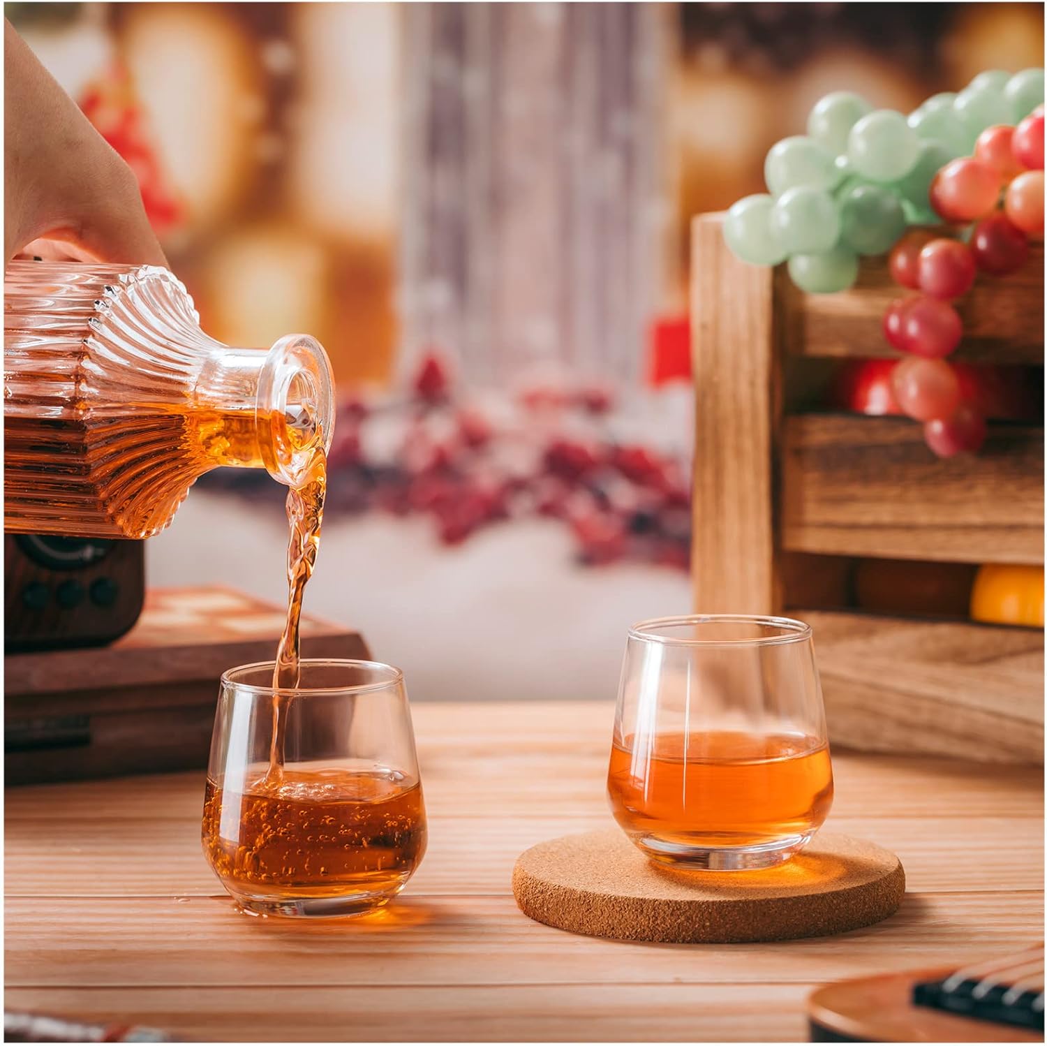 Zopeal 24 Pack Shot Glasses 3.25 oz Tequila Heavy Base Whiskey Tasting Glass Cups Small Liquor and Spirit Bar Shooter for Drinking Tasting Espresso Beer Juice