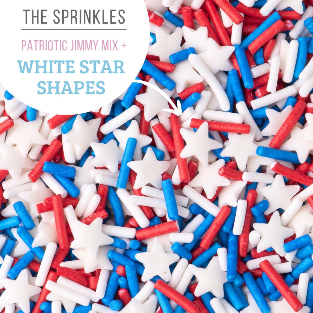 Sweets Indeed Frosting Kit plus Sprinkles Frosting Tubes nozzles 11.71 ounces Perfect for baking and cookie decoarting (Patriotic)