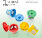 GoodCups 4 Reusable K Cups for Keurig - 4 Colors Refillable Kcups Coffee Filters for Keurig Coffee Makers