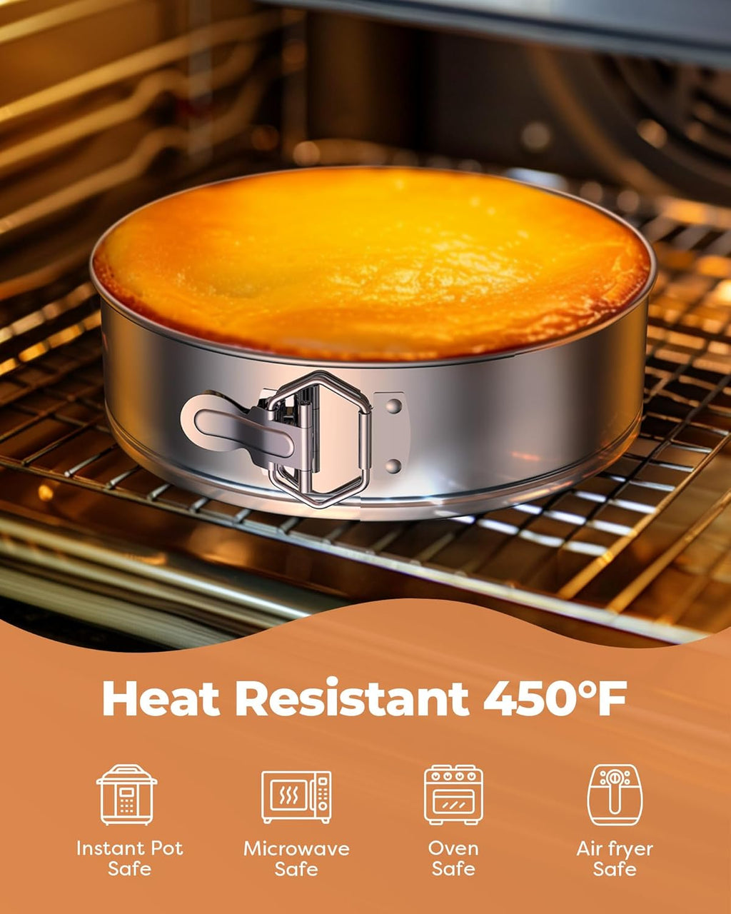 Kootek Cake Pan, Nonstick Springform Pan with Removable Bottom, 9 Inch Round Cheesecake Cake Baking Pans