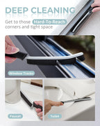 SXhyf Cleaning Brush - Hard Bristle Crevice Cleaning Brush, Multifunctional Gap Scrub Brush, Home Essentials, Bathroom Cleaner Tools for Household Use, Kitchen, Window, Faucet, S1110SE