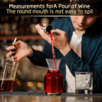 36 Pack Single Serving Wine Carafe Glass Small Mini Carafe Individual Wine Refill Decanter for Dinner Parties Tastings Bars Restaurants (6.5 oz)