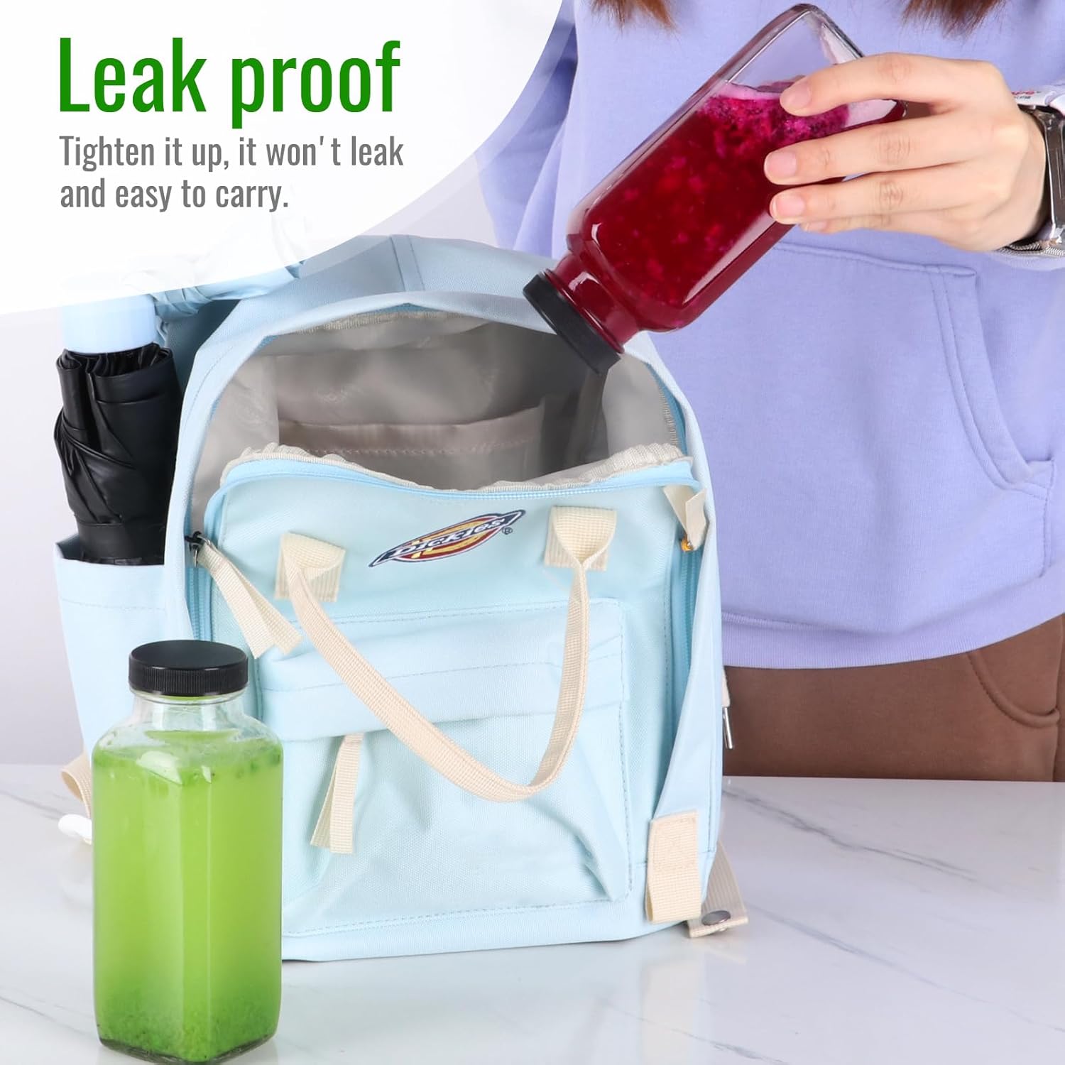 BIGIVACA 12 oz Glass Juice Bottles with Lids,3 PACK Bottles for Juicing,Square Drinking Jars Glass for Coffee,Cola,Milk,Tea in Travel,Work,School