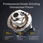 Coffee Grinder, Viesimple Gen 4, Single Dose Burr Coffee Grinders with Magnetic Dosing Cup, Electric Coffee Bean Grinder with Anti-Static Design, Espresso Grinder Compact & Quiet for Home Use Black