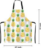 Funny Hipster Baking Apron Novelty Cooking Chef Present For Men Womens Baking Present Full BBQ Grilling Kitchen Apron Pineapple