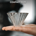 MAVO Pour Over Coffee Dripper, Detachable Hand Drip Brewer, Pour Over Coffee Maker, Compatible with V01 Paper Filters & Wave Filter 155