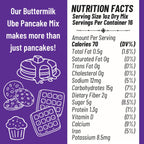 Ninong's Dessert Lab Ube Pancake Mix, Ube Flavored Buttermilk Pancake Mix with Real Ube, Makes Ube Cakes, Waffles, Crepes and more, Just Add Water (2 Pounds)