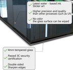 DAIFURONGE Spice Tempered Glass Backsplash For Kitchen Behind Stove,Stove Back Top Cover,Easy to Clean Glass Splashback, Sink Cover Splash Guard,Home Kitchen Wall Decor (35.43"x27.56"(90x70cm))