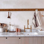 Urban Villa Kitchen Towels 100% Cotton Dish Towels for Kitchen (Set of 6) 20”x30” Dish Cloths Highly Absorbent Kitchen Linen Set with Hanging Loop Perfect for Drying Dishes Cleaning Towels-Wine White