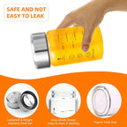 Glass Juice Bottles 4 Pack 10 oz - Wide Mouth Glass Water Bottles with Lids - for Juicing, Smoothies, Milk, Protein, BPA Free, Reusable, Stainless Steel Lids, Leak Proof, Shaker bottle [10oz/300ml]