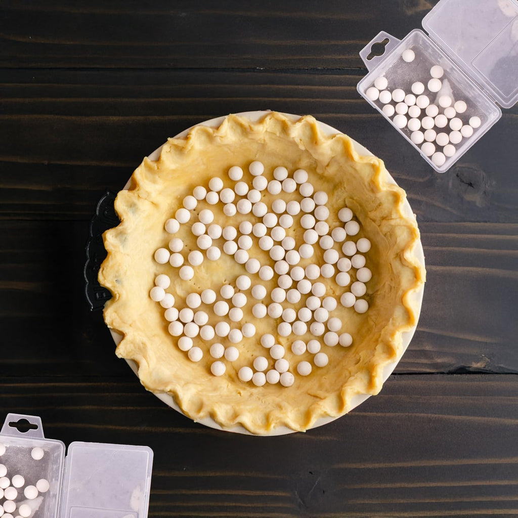 Mrs. Anderson's Baking Pie Weights | Natural Ceramic Stoneware Beads for Blind Baking | Heat-Safe, Food-Safe, Easy to Use | Prevents Shrinking, Puffing, Bubbling | Individual Weighted Balls