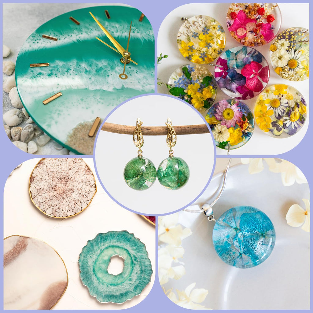 Epoxy Drops, 16OZ Epoxy Resin Crystal Clear, Epoxy Resin Kit - No Yellowing & No Bubbles, 1:1 Mix Ratio, Self-Leveling, Bubbles Free, Resin Epoxy for Casting, DIY, Molds, Jewelry Making, Art Crafts