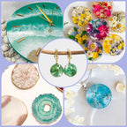 Epoxy Drops, 16OZ Epoxy Resin Crystal Clear, Epoxy Resin Kit - No Yellowing & No Bubbles, 1:1 Mix Ratio, Self-Leveling, Bubbles Free, Resin Epoxy for Casting, DIY, Molds, Jewelry Making, Art Crafts