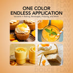 Dolce Flav Natural Orange Food Coloring – 2 oz Bright Plant-Based Liquid Dye | Water-Soluble Color for Baking, Drinks & Desserts | Graduated Dropper Included | No Artificial Dyes | Kosher | Made in USA