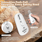 Premium Magnetic Bread Lame & Versatile Bread Scoring Tool - Professional Sourdough Scoring Tool and Lame Bread Tool with 10 Razor Blades & Scoring Patterns Booklet (light gray)