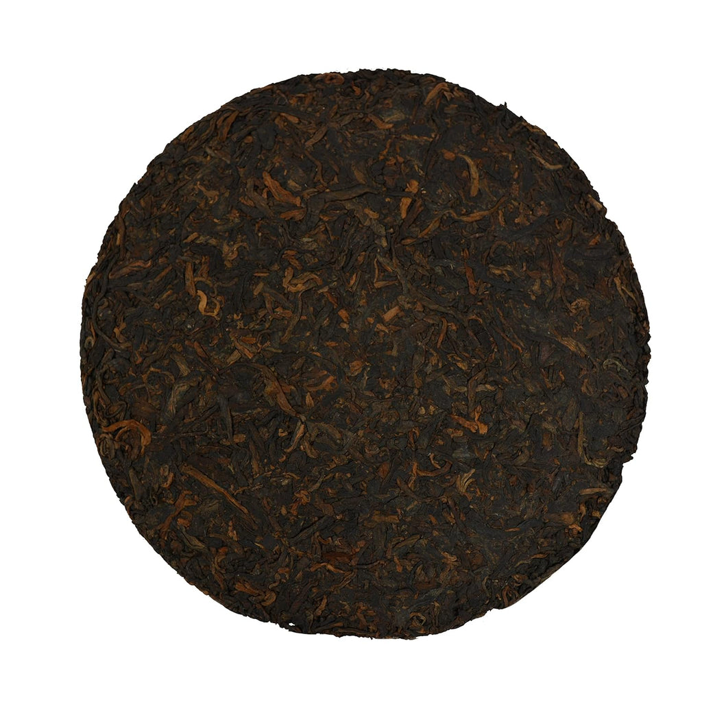 TIAN HU SHAN Premium 8 Years Aged Puerh Black Tea Cake 12.35 Ounce (350g)