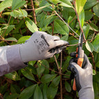 ANDANDA 12 Pairs Work Gloves, Smart Touch, 3D Comfort Stretch Fit, Nitrile Coated Work Gloves with Grip, Seamless Knit Nylon Work Gloves Men Suitable for Warehousing, Logistics, Handling, Black（M）