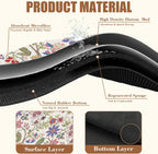 Colorful Flowers Dish Drying Mat for Kitchen Counter Coffee Bar Mat Hide Stain Absorbent Rubber Backed Coffee Maker Espresso Machine Accessories 15.7 x 23.6 Inch