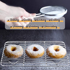 E-far Small Metal Toaster Oven Tray with Rack Set, 9.4”x7.3” Baking Sheet Broiling Pan with Stainless Steel Wire Cooling Rack, Non-Toxic Compact Bakeware for Toaster Oven - Dishwasher Safe