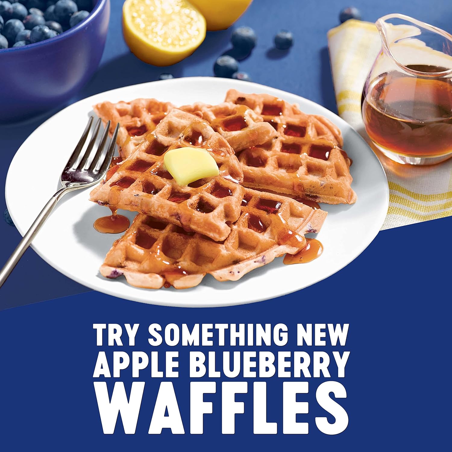 Krusteaz Light & Fluffy Complete Pancake Mix, Blueberry 25.2 Ounce (Pack of 6)