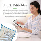 Whiffkitch Dishcloths Dishrags for Kitchen and Household Cleaning 6x7 6-Pack Non-Scratch 2-Ply Weave, Bamboo-Rayon Fabric, Absorbent, Washable, Long-Lasting