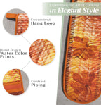 Maison d' Hermine Double Oven Mitts 100% Cotton 7"x35" Double Oven Mitt Heat Resistant BBQ Cooking Gloves with Loop, Baking, Grilling, Home, Kitchen, Handling Hot Pans (Thanksgiving Tartan)