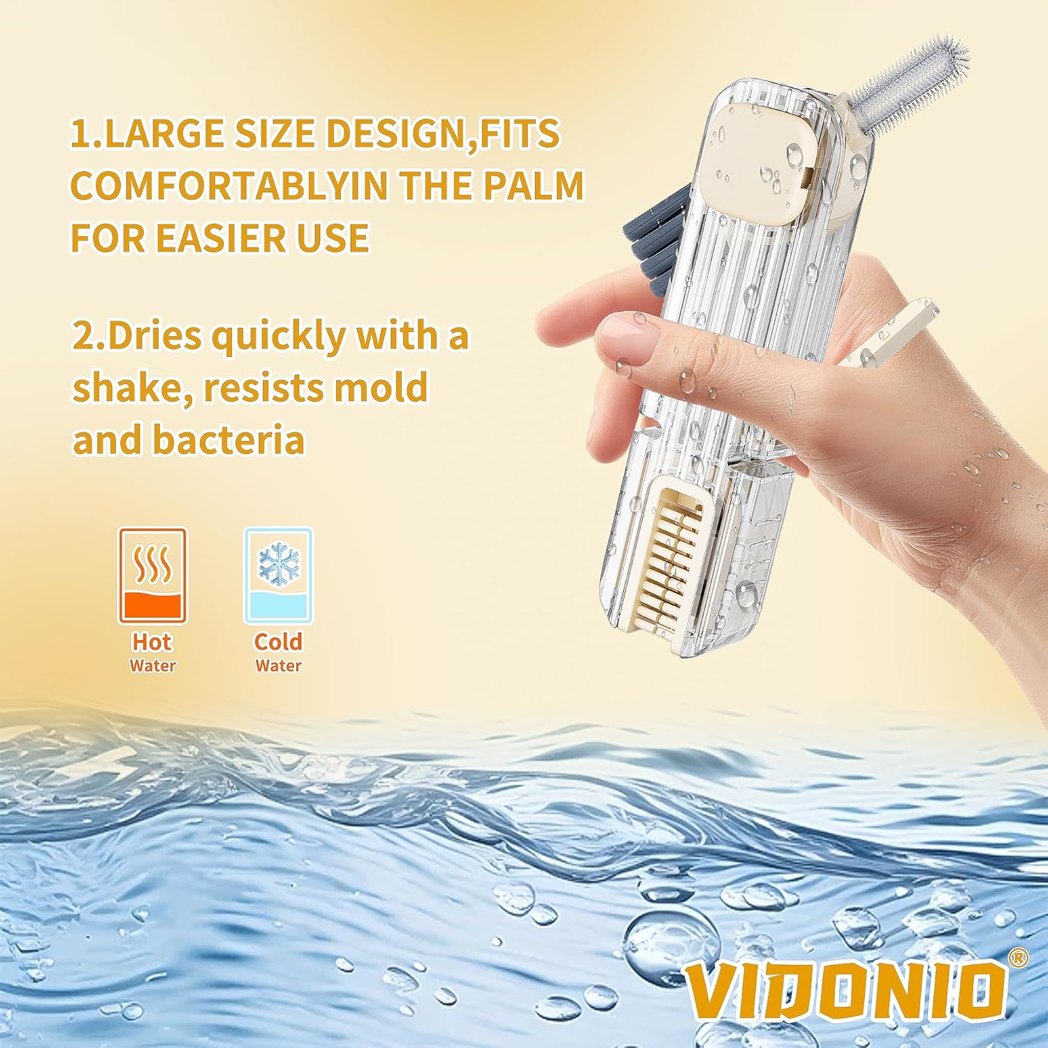 2Pcs 4 in 1 Cup Lid Gap Cleaning Brush Set,Multifunctional Crevice Cleaning Brush for Bottle,Multipurpose Bottle Cleaner with Compact Design Tiny Silicone Cup Holder Cleaner Tool,Kitchen Gadgets