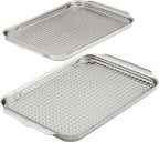 Hestan Provisions OvenBond – 4-Piece Tri-ply Sheet Pan & Stainless Steel Cooling Rack Set