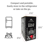 Afficionado Coffee Roasters | Magical Cold Brew | 1 Gallon | Bag in Box | Single Origin Peruvian Coffee | Medium Roast | Ready to Drink | Pasteurized & Shelf-Stable