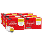 Community Coffee & Chicory 72 Count Coffee Pods, Dark Roast, Compatible with Keurig 2.0 K-Cup Brewers, 12 Count (Pack of 6)