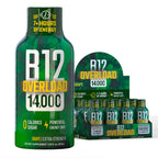 B12 Overload Extra Strength Energy Shot – Grape – 260mg Caffeine, 14000% B12, Electrolytes – Energy & Vitality Support – Zero Sugar No Calories – Vegan, Kosher, Gluten-Free – 1.93 fl oz, 12-Pack