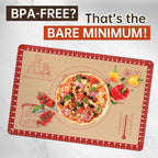 Extra Thick Silicone Mat for Baking, Silicone Baking Mat with 10 Easy Recipes, Non Stick Silicone Pastry Mat, kneading Dough Rolling Mat, Macaron, Cookie, bread, Pizza, Fondant/Pie Crust