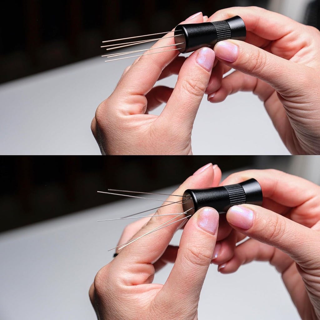 58mm Espresso Accessories Kit – Rosewood Tamping Station, Calibrated Tamper, Coffee Distributor, WDT Tool, Dosing Funnel & Puck Screen | Complete Espresso Tool Set for 58mm Portafilter M