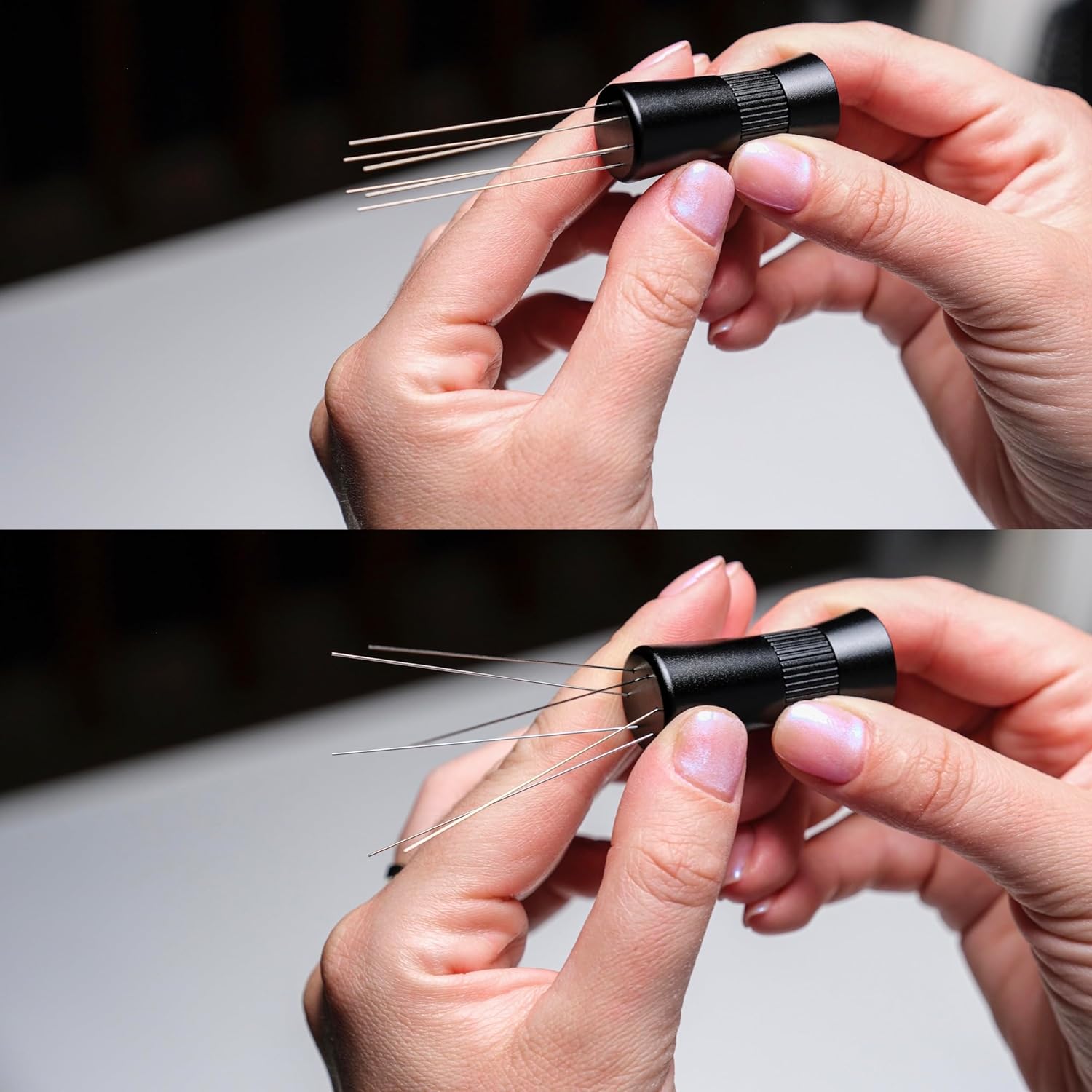 58mm Espresso Accessories Kit – Rosewood Tamping Station, Calibrated Tamper, Coffee Distributor, WDT Tool, Dosing Funnel & Puck Screen | Complete Espresso Tool Set for 58mm Portafilter M